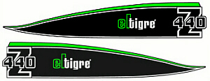 75 AC Eltigre 440z side hood graphic kit