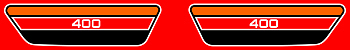 1976 RD400C Side Cover Decals