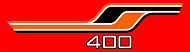 1977 RD400D Side Cover Decal Red RH