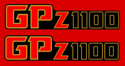 83 GPz1100 side cover logo decals
