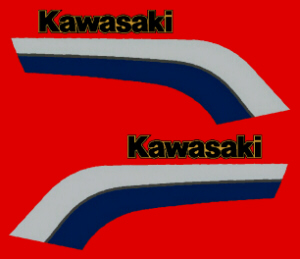 83 GPz1100 Fuel Tank Decal and Stripe Kit