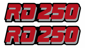 84 RD250 logo Decals