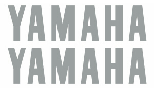 84 RZ350 Silver Tank Yamaha logo Decals