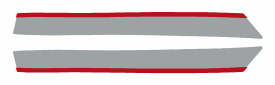 84 RZ350 Top Faring Stripe LH/RH