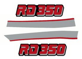 84 RD350 Lower Chin Faring Stripes