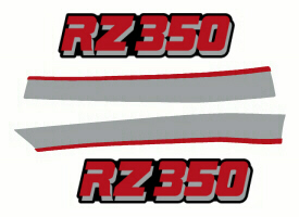 84 RZ350 Lower Chin Faring Stripes