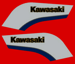 84 GPz750 Fuel Tank Decal Stripe Kit