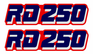84 RD250 logo Decals