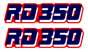 84 RD350 logo Decals