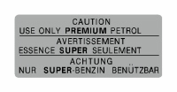 84 RD250 Fuel Tank Info Decal