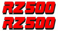 85 RZ500 logo Decals
