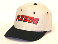 85 RZ500 black/white hat with RZ500 logo