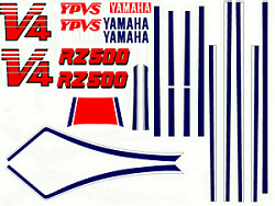 85 RZ500 complete 25pc. decal kit