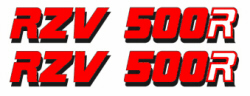 85 RZV 500R logo Decals