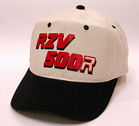 85 RZV 500R black/white hat with RZV 500R logo