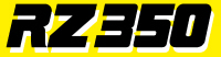 Black White RZ350 Emblem Chin Fairing